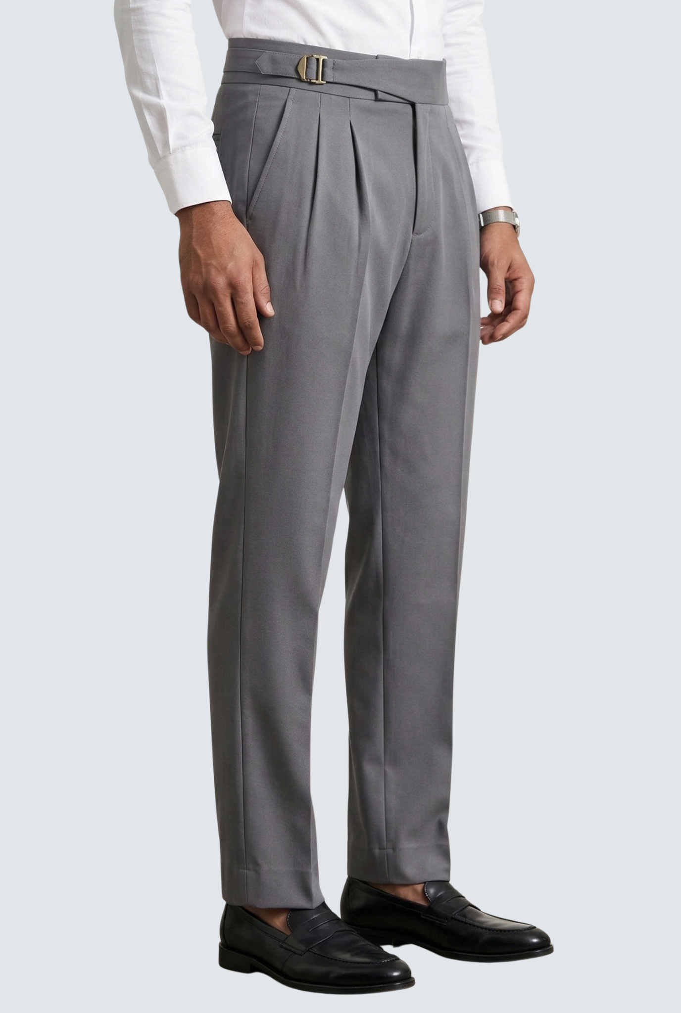 Korean Casual Grey Trouser For Men-Soft Fabric Comfort (0001)