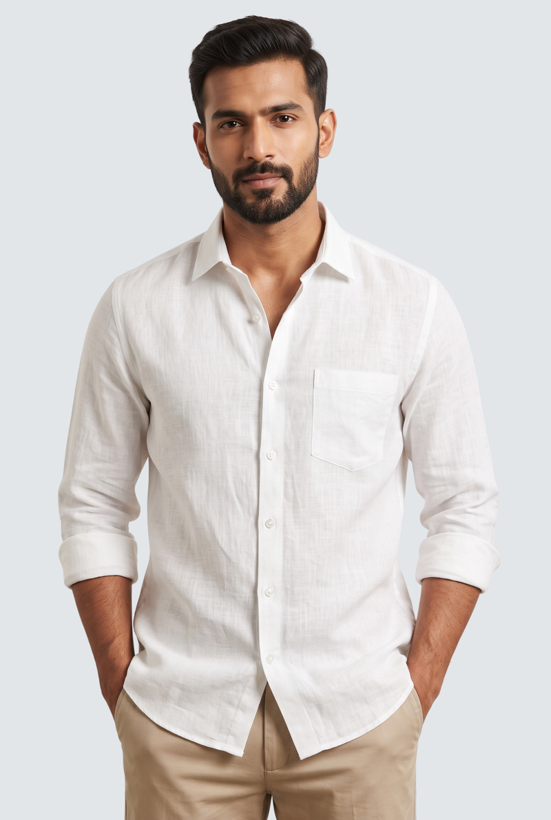 White Linen Shirt