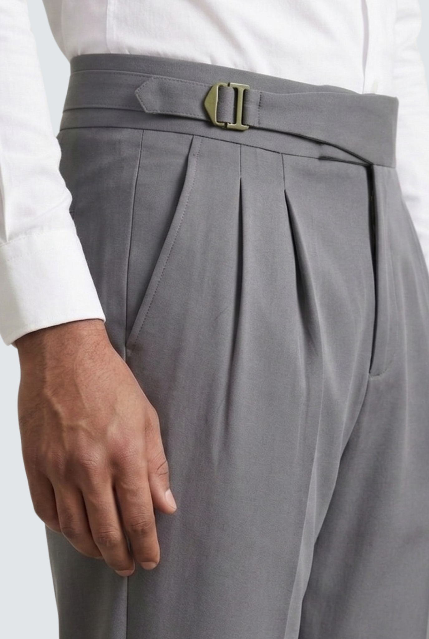 Korean Casual Grey Trouser For Men-Soft Fabric Comfort (0001)