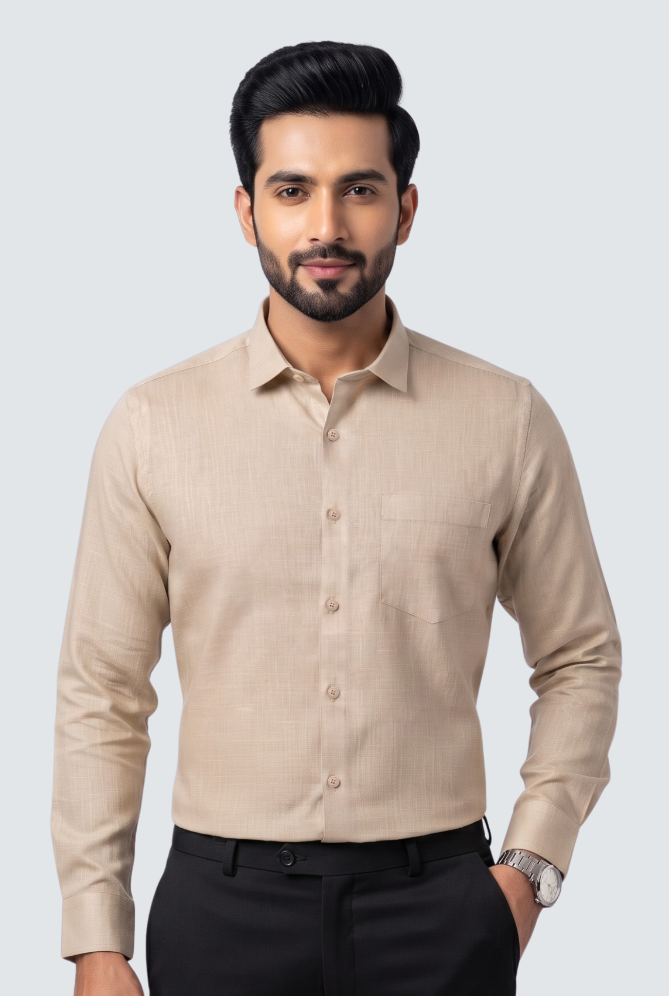 Fawn Linen Shirt-(1923)