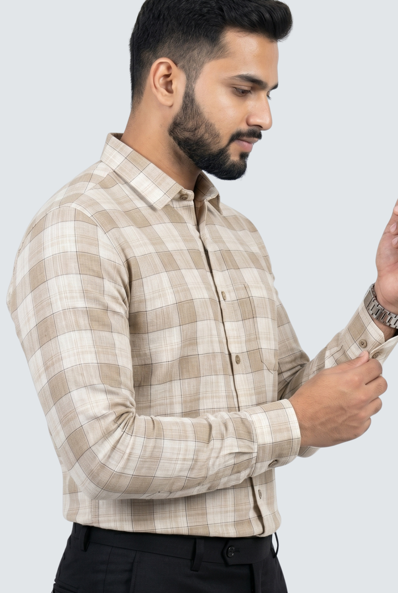 Men’s Fawn Pure Linen Casual Shirt (1864)