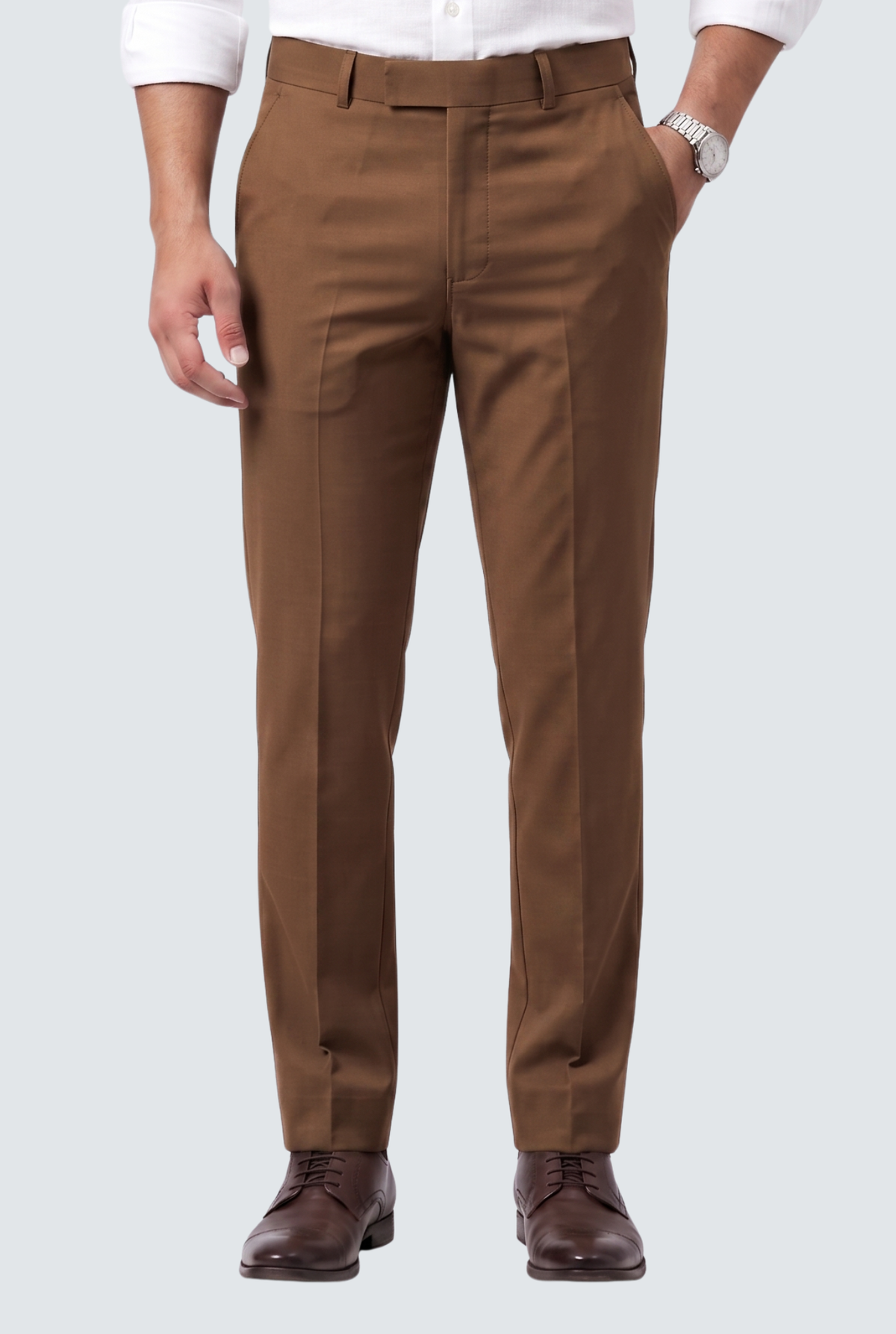 Brown Regular Pants-(0005)