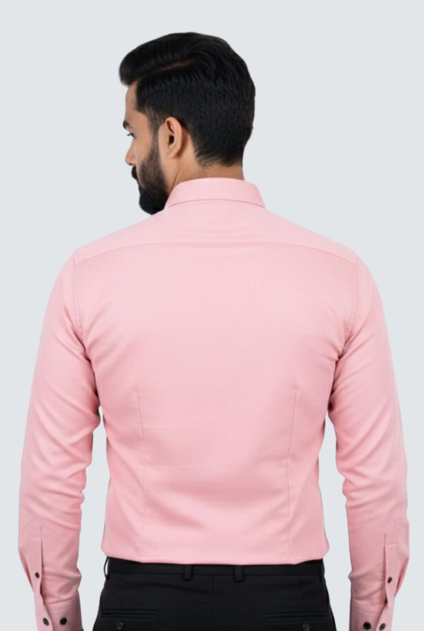 Pink Cotton Solid Shirt for Men  (1262)