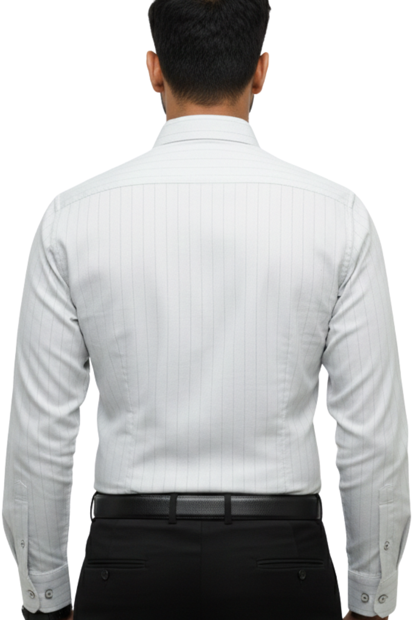 Men’s White Self Dobby Cotton Shirt (1736)