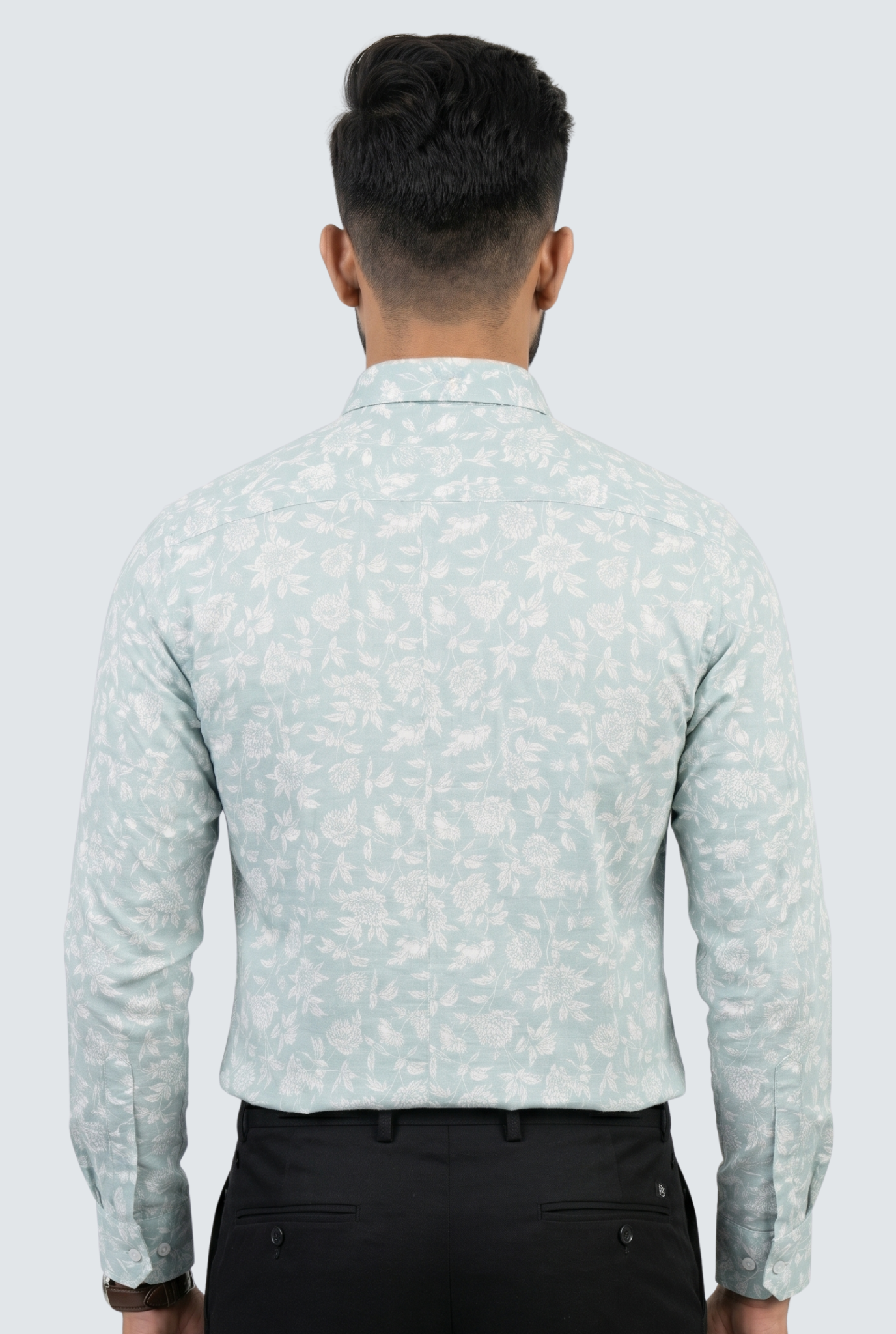 Men’s Modern Floral Casual Full Sleeve Shirt-Pista(1874)