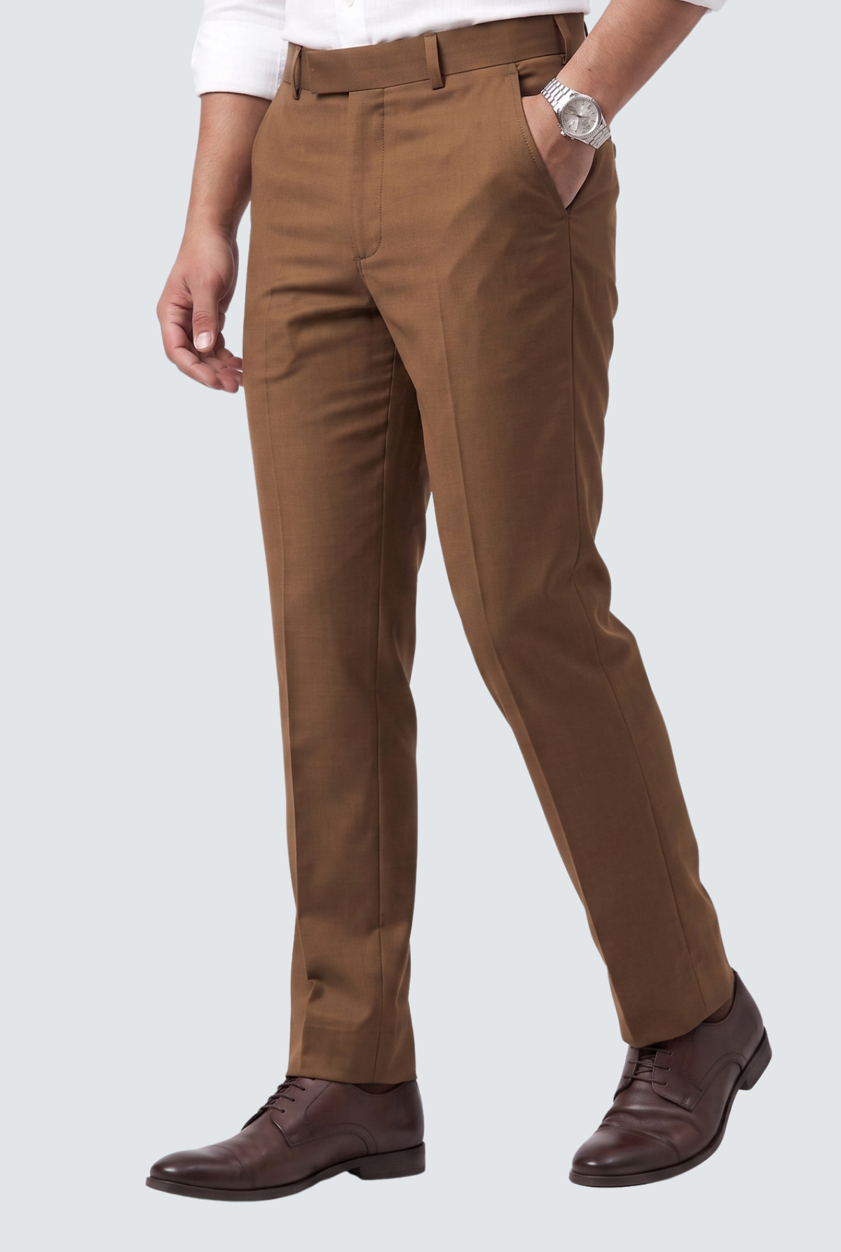 Brown Regular Pants-(0005)