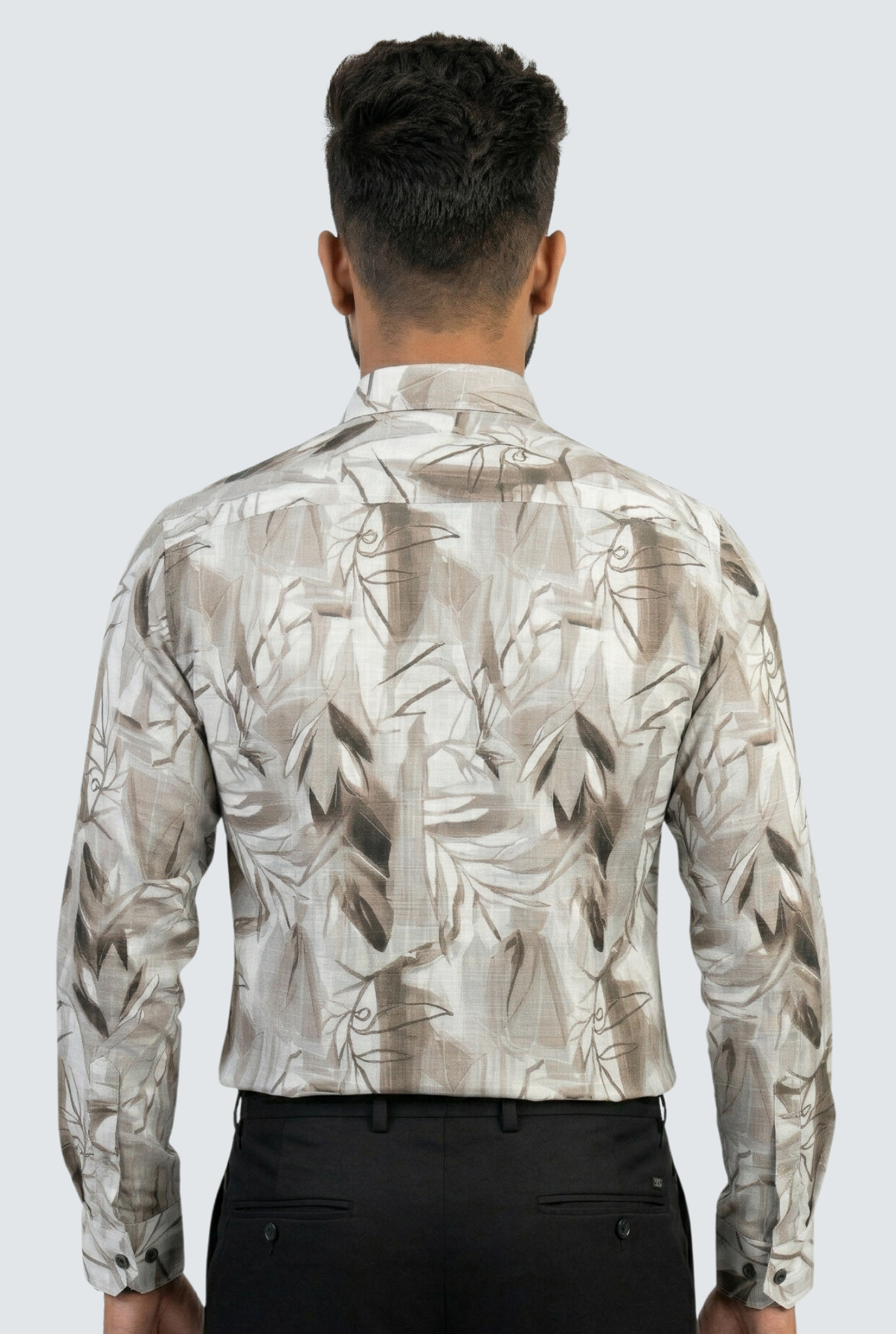 Trendy Fawn Dobby Cotton Shirt-(1842)