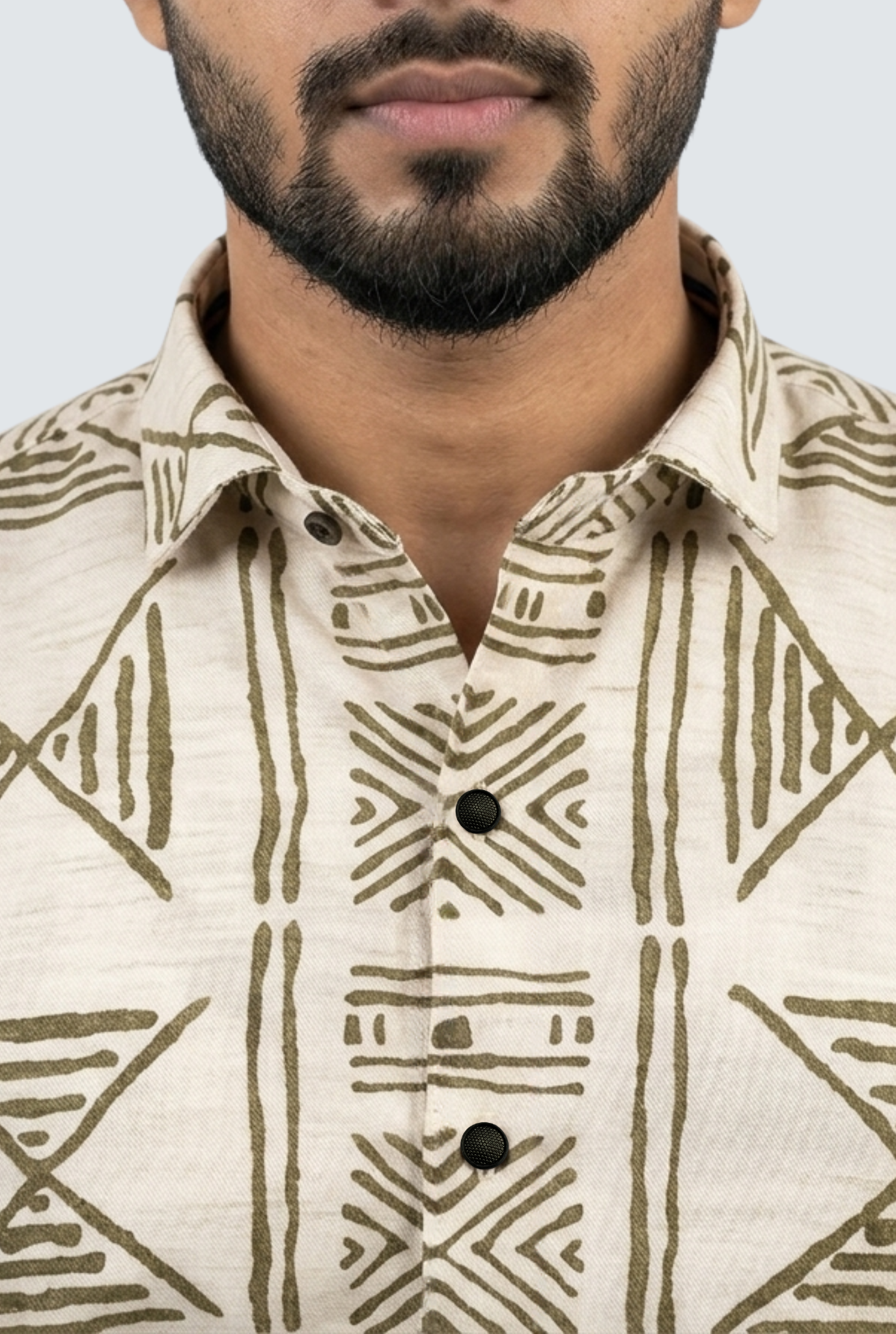 Men’s Everyday Wear Mahendi Cotton Shirt (1833)
