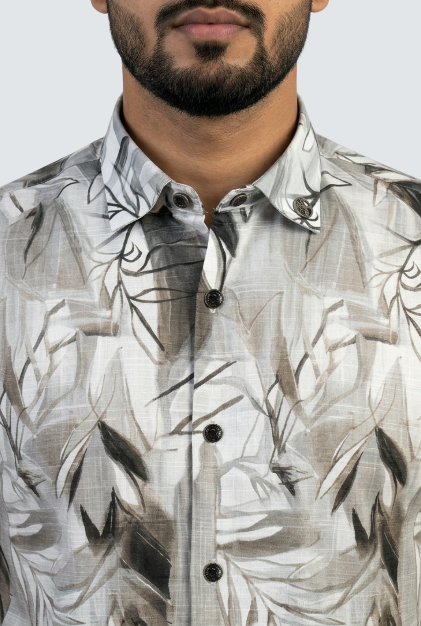 Trendy Fawn Dobby Cotton Shirt-(1842)