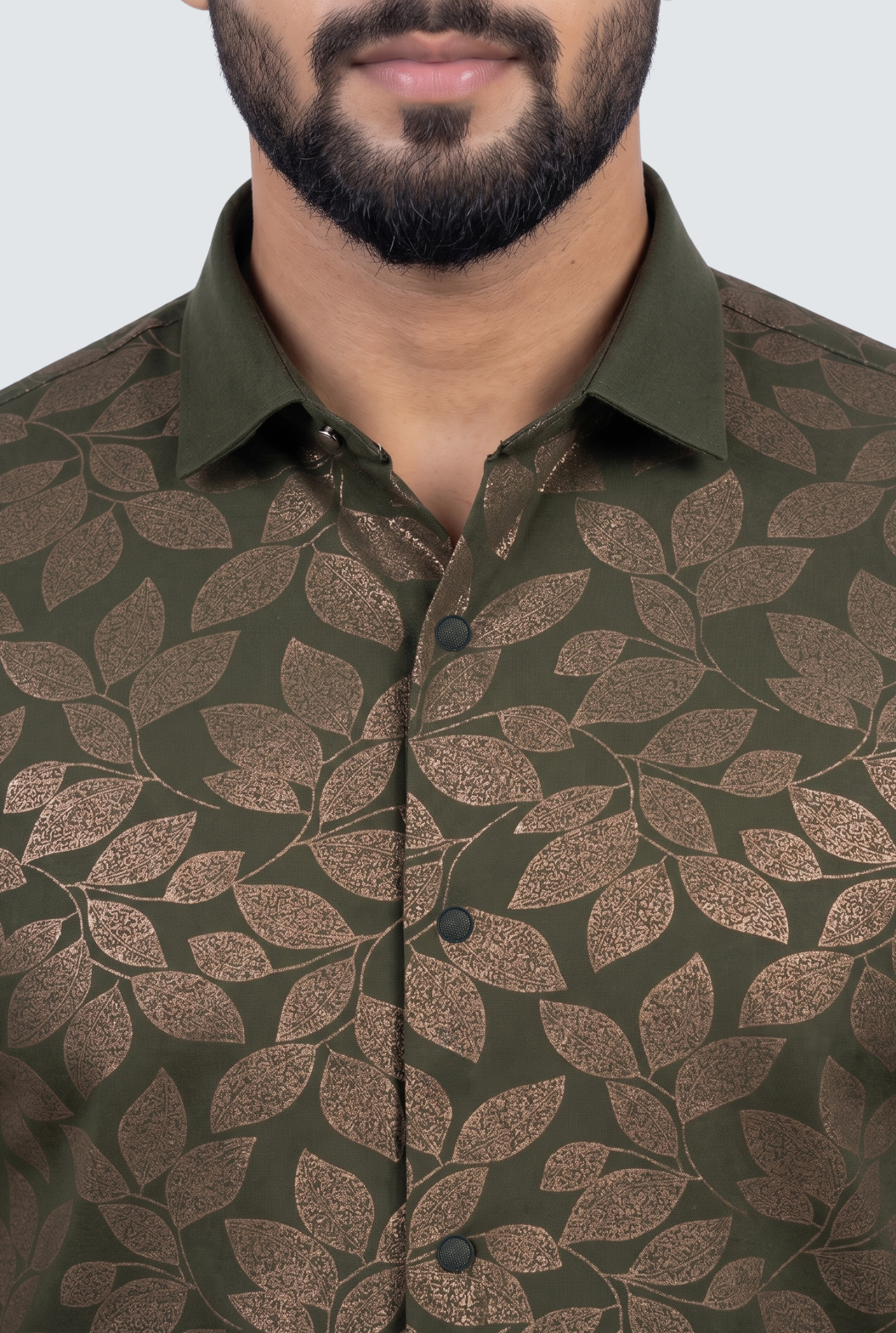 Smart Casual Designer Shirt for Men-Green(1862)