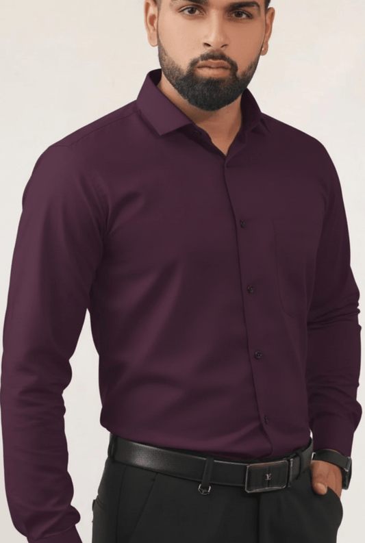 Royal Purple Cotton Men's Shirt – Club Fit Edition - Kites Club