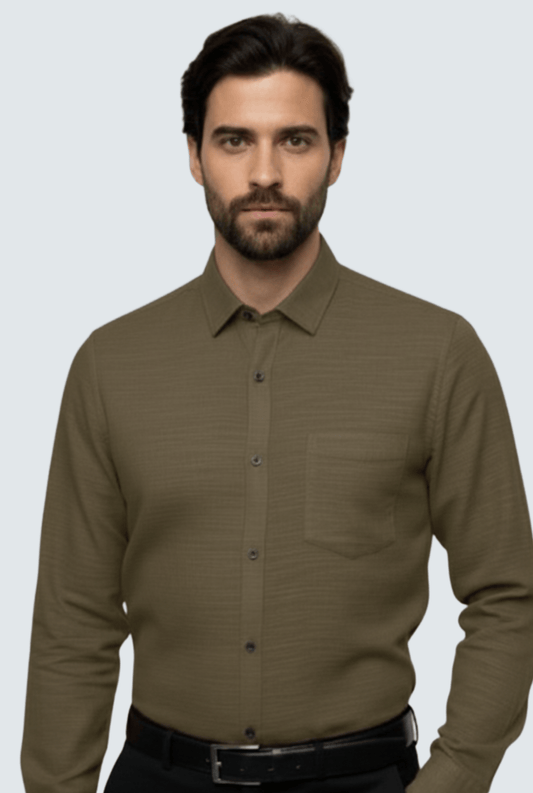 Beige Linen Shirt - Classic Comfort & Style (1710) - KITES CLUB