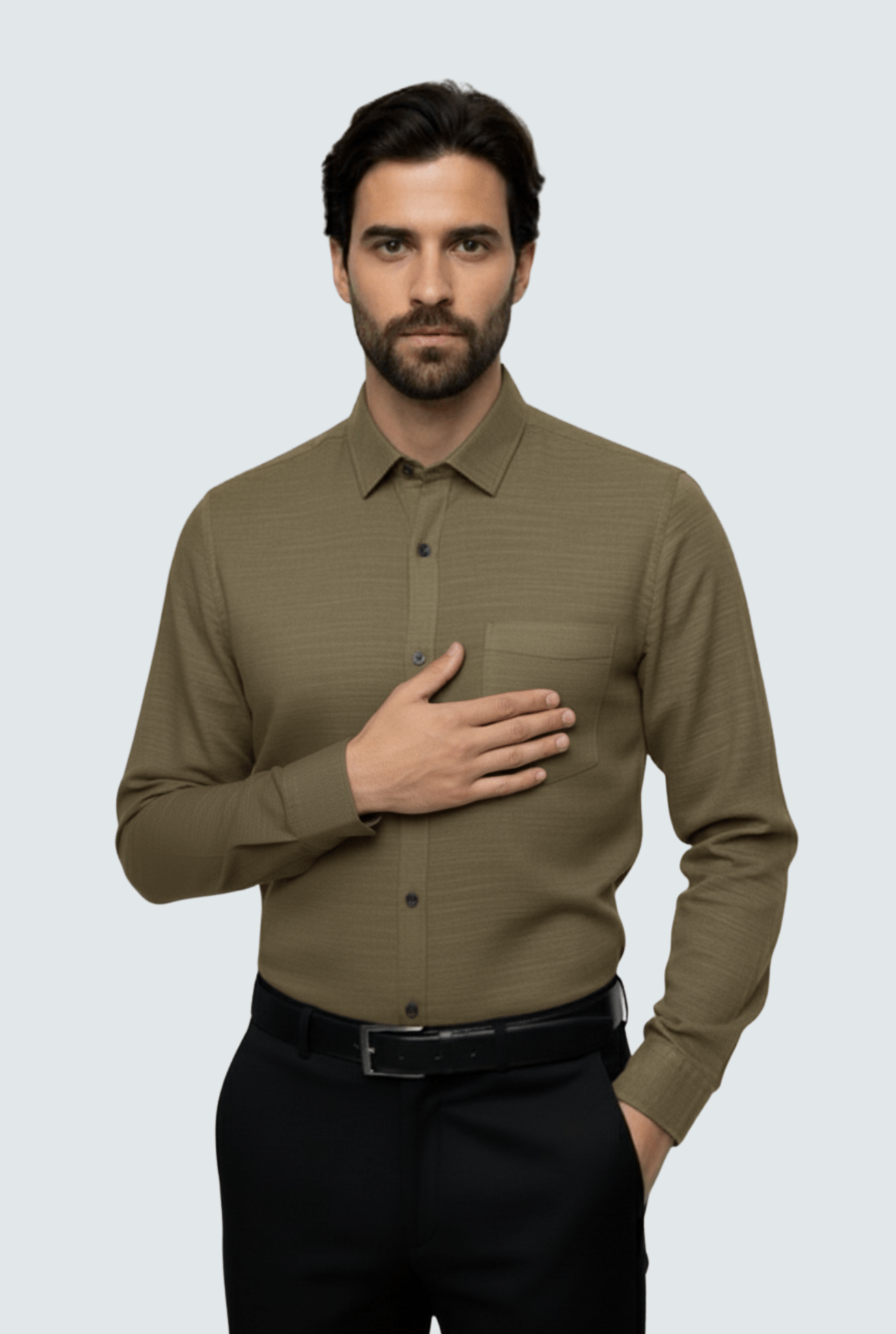 Beige Linen Shirt - Classic Comfort & Style (1710) - KITES CLUB