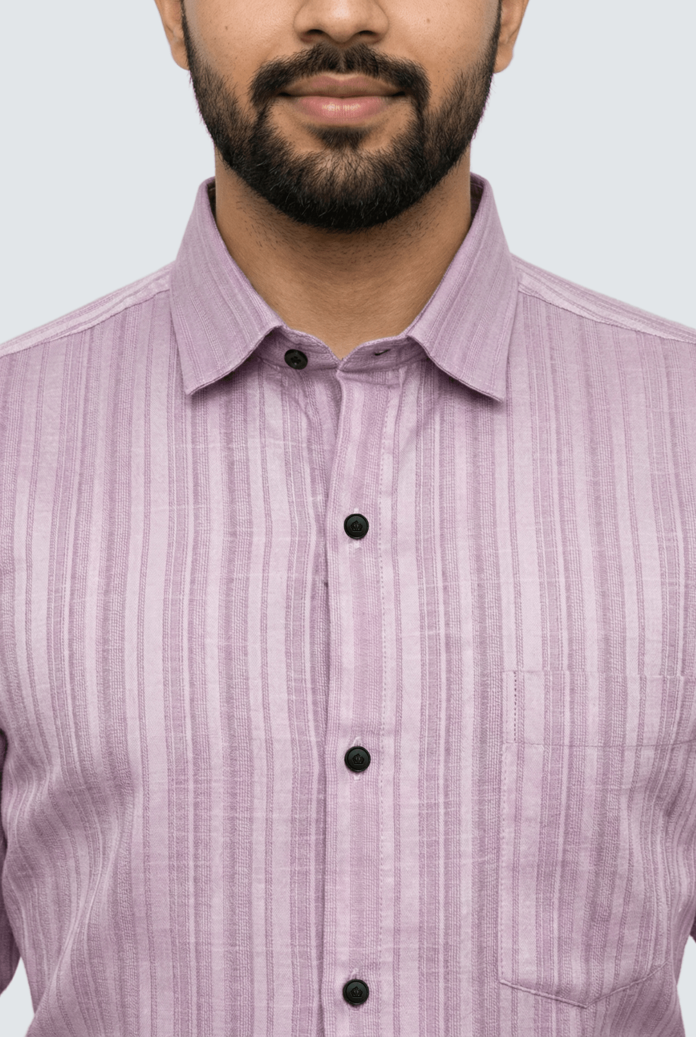 "Blush Rose Self Dobby Textured Formal Shirt" ( 1737) - KITES CLUB