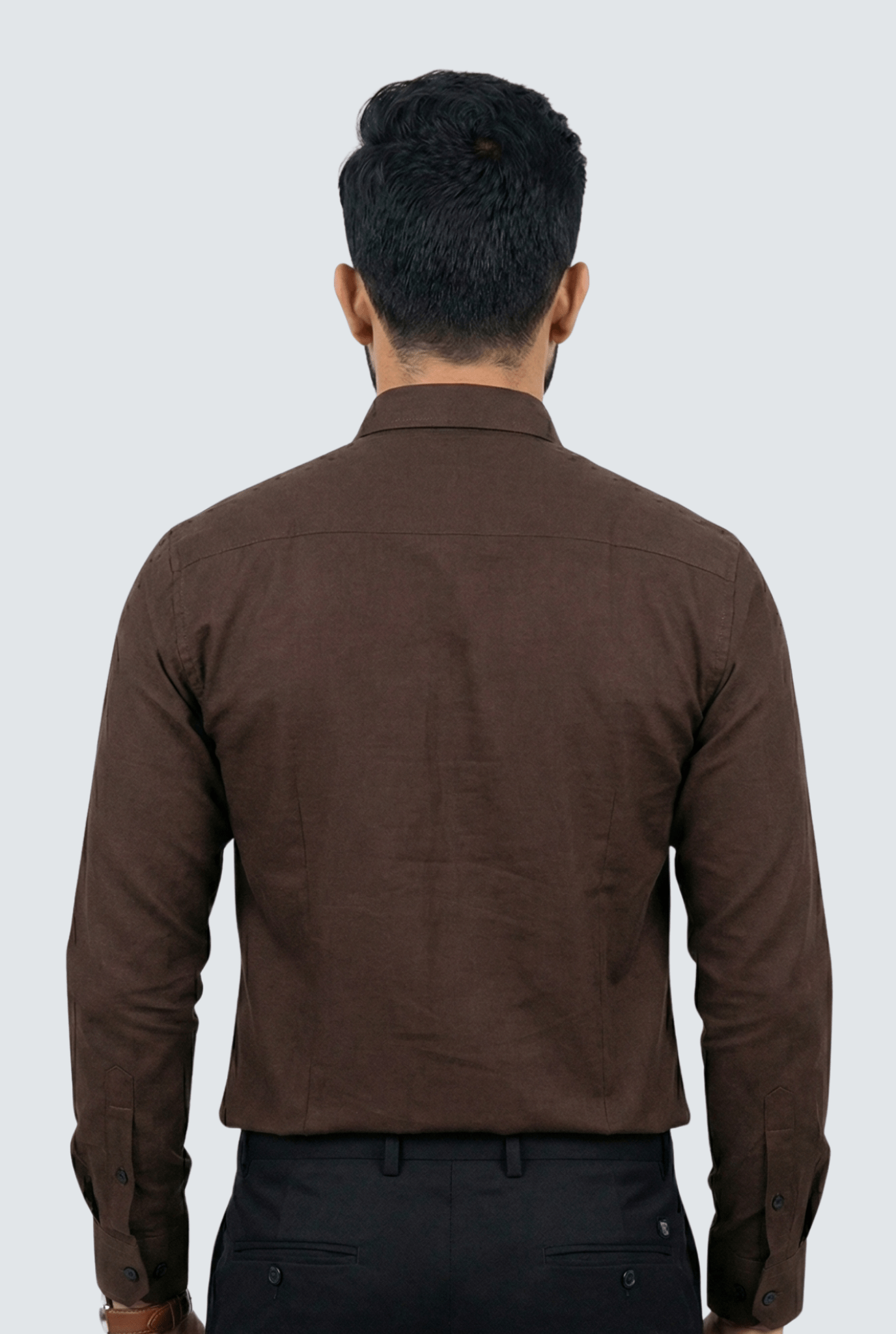 Brown Cotton Shirt for Men – Slim Fit Formal Wear - KITES CLUB