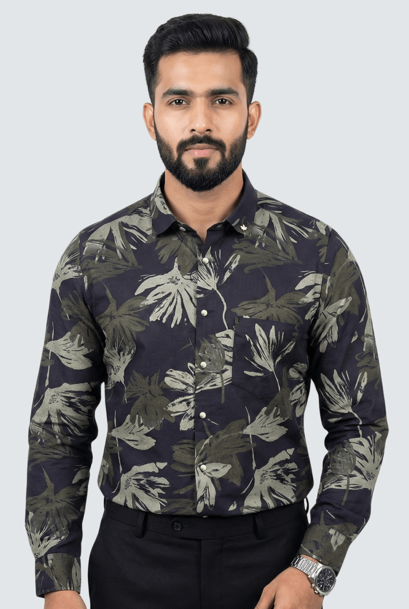 Elite Midnight Floral Shirt (1797) - KITES CLUB