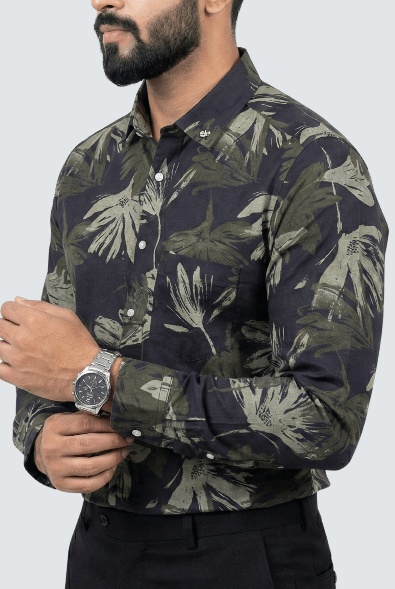 Elite Midnight Floral Shirt (1797) - KITES CLUB