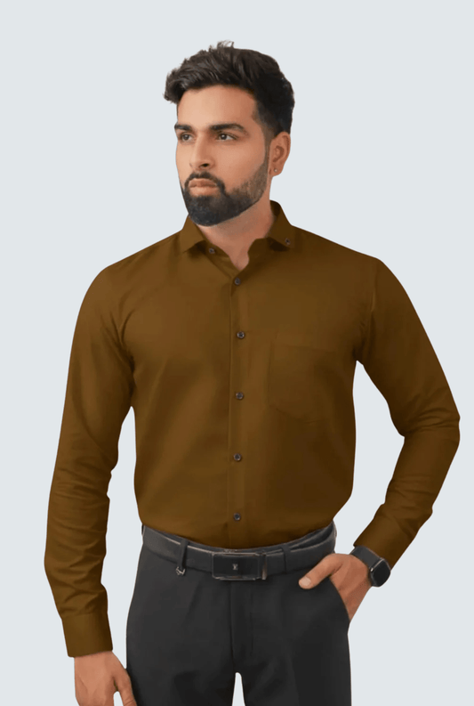 Golden Cotton Men’s Shirt – Slim Fit(1262) - KITES CLUB