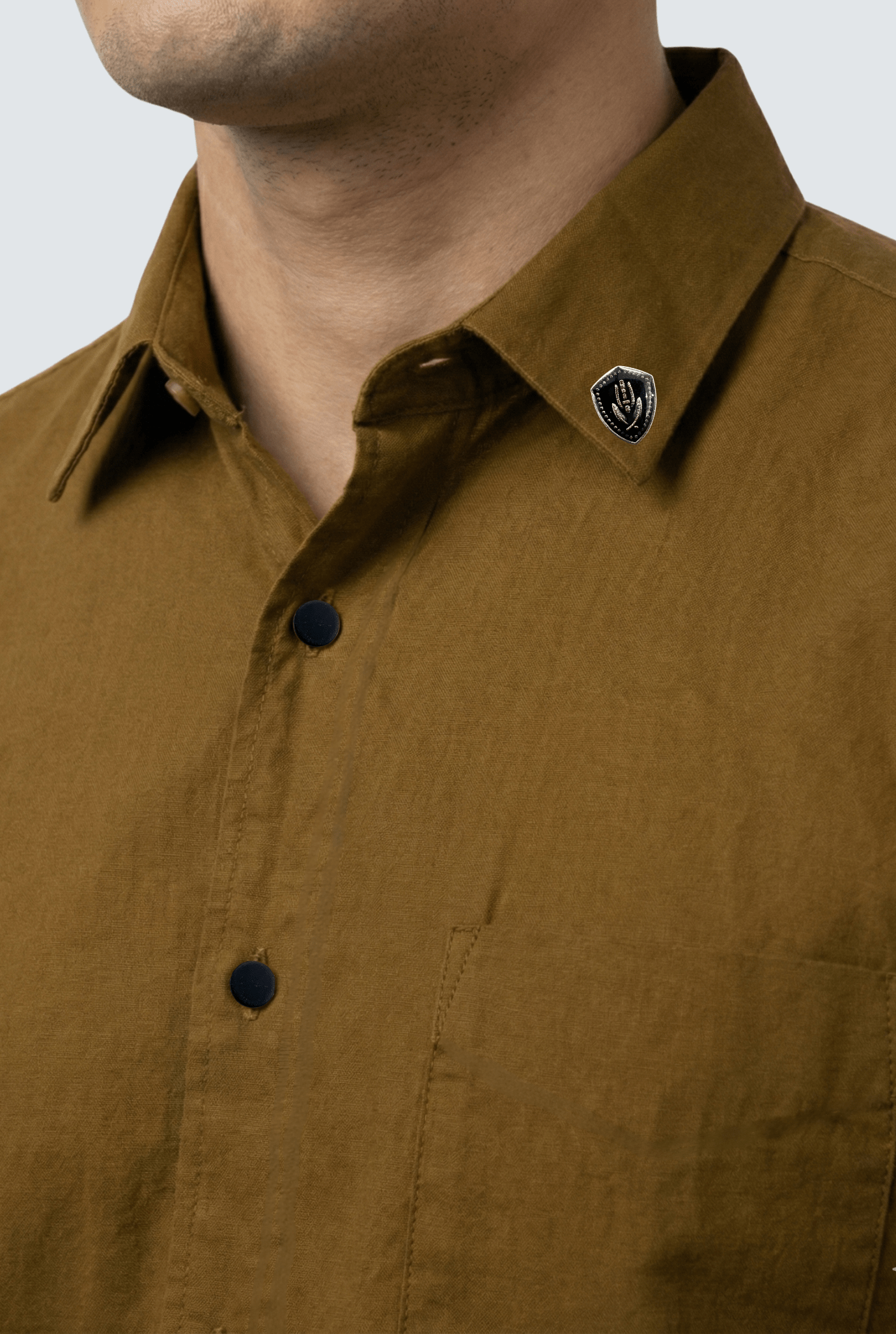 Golden Cotton Shirt for Men – Premium Slim Fit Style - KITES CLUB