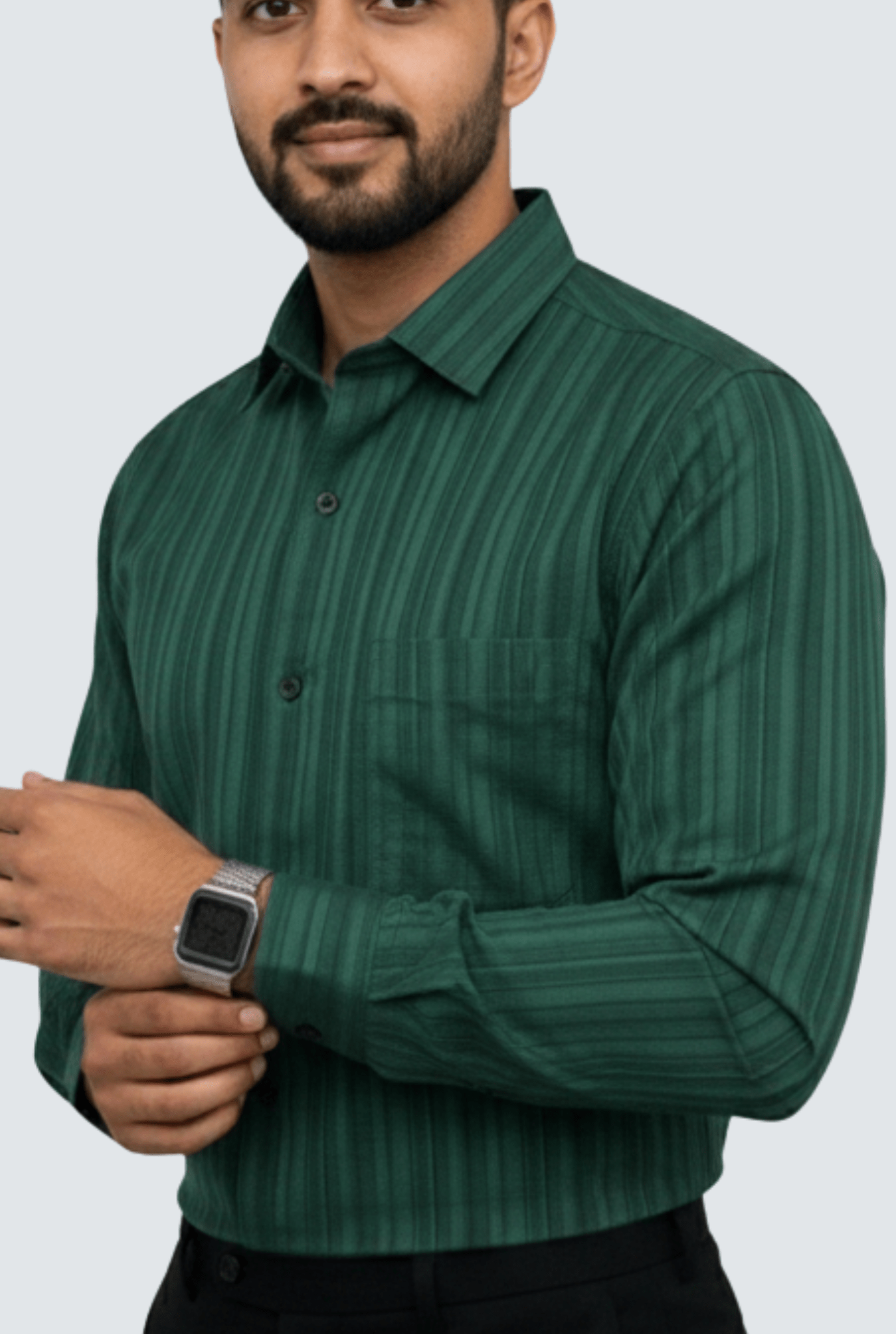 “Imperial Forest Self Dobby Textured Formal Shirt” (1737) - KITES CLUB