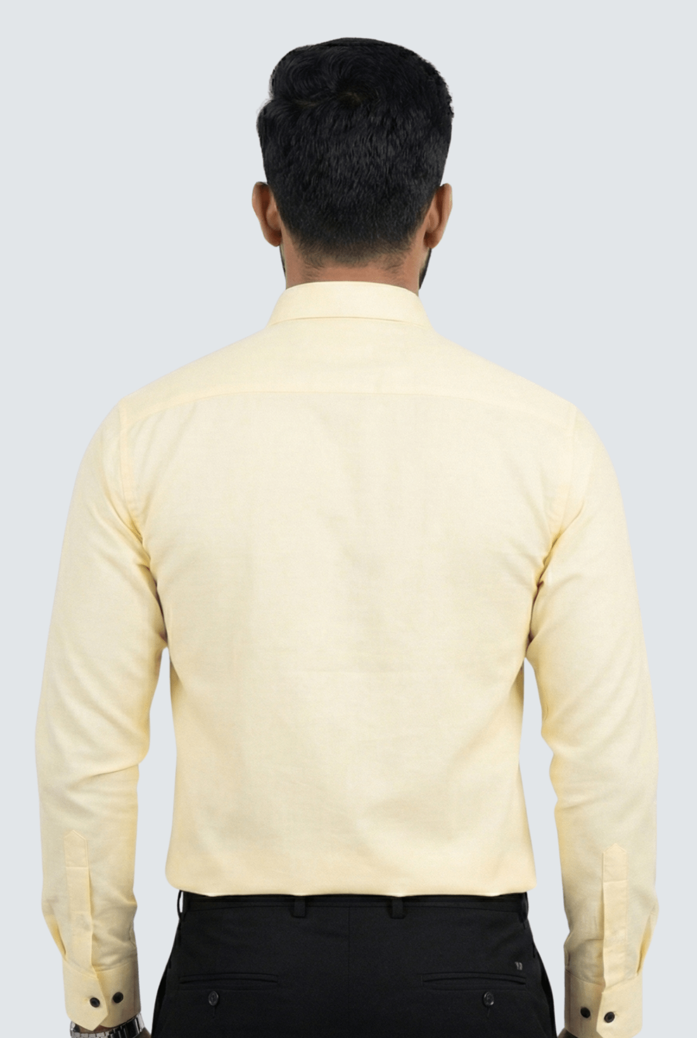Lemon Yellow Cotton Men's Shirt - KITES CLUB