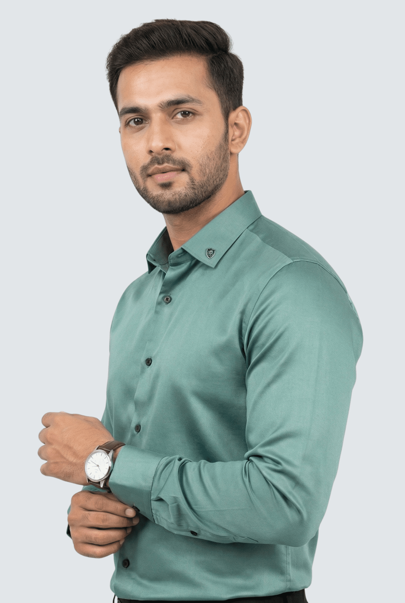 Men’s Pastel Green Shirt – Premium Casual & Semi - Formal Wear - KITES CLUB