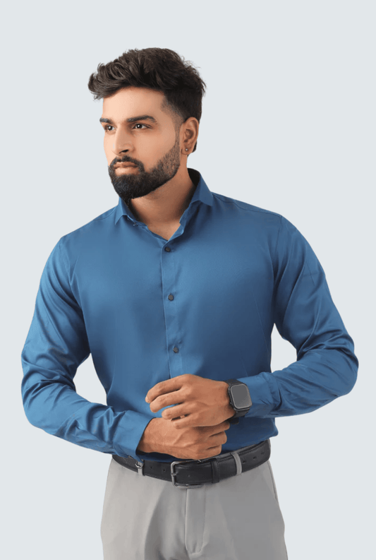 Men’s Premium Rama Satin Shirt – Smart Fit A - (847) - KITES CLUB