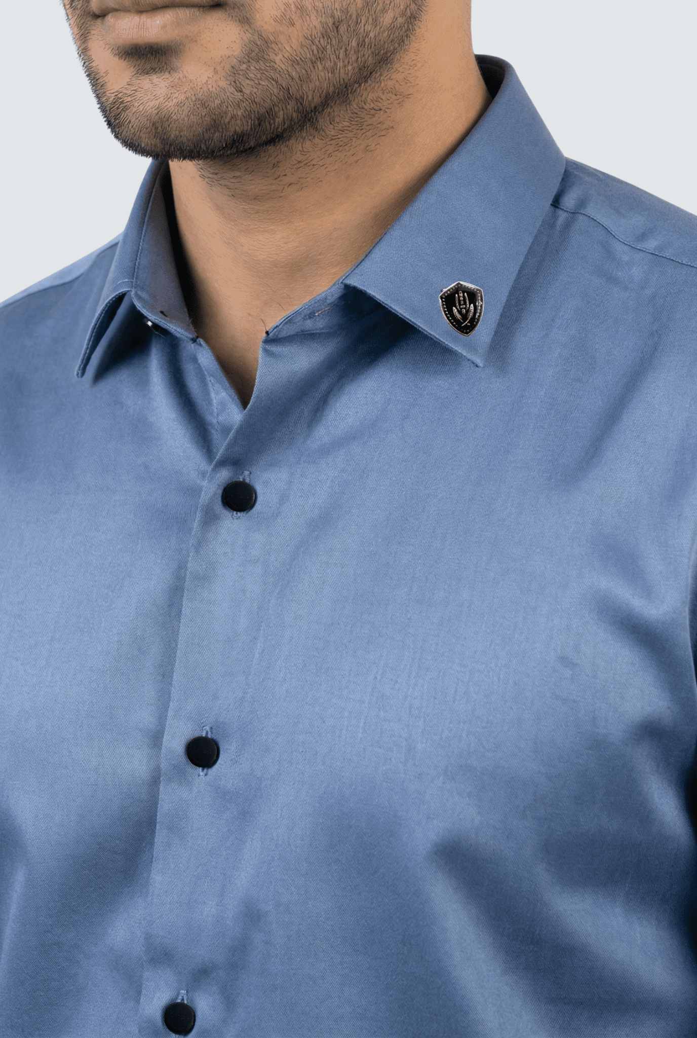 Men’s Royal Blue Shirt – Premium Casual & Semi - Formal Wear - KITES CLUB