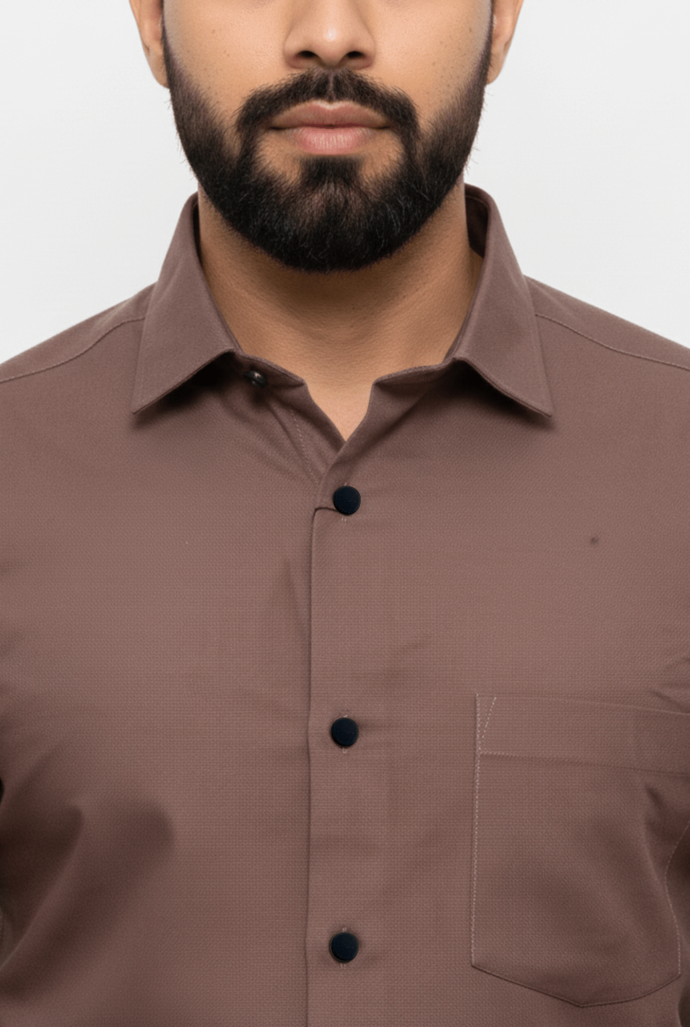 Men’s Rust Cotton Slim Fit Shirt for Casual & Office Wear - KITES CLUB