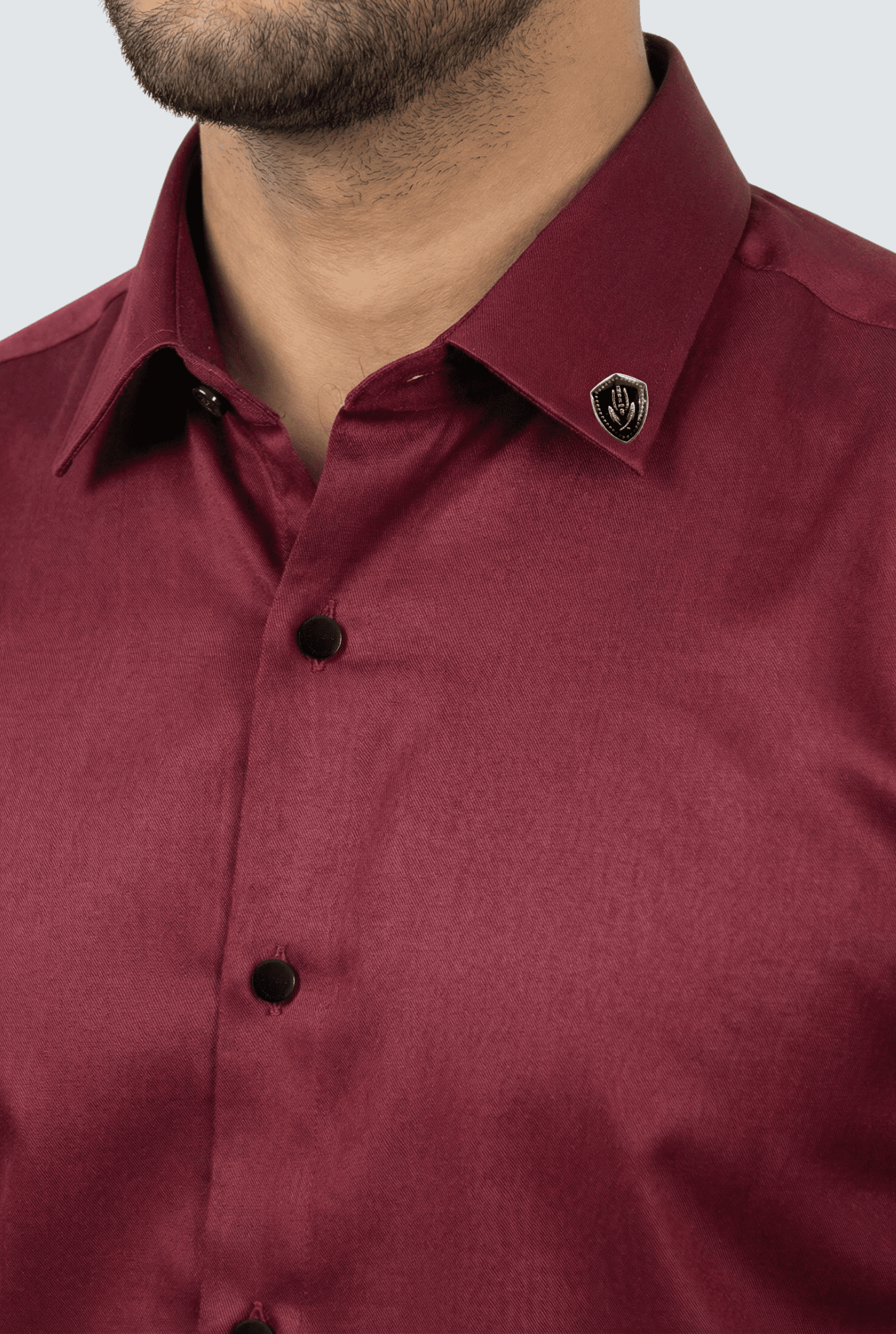 Men’s Satin Mehroon Shirt – Premium Party & Formal Wear - KITES CLUB
