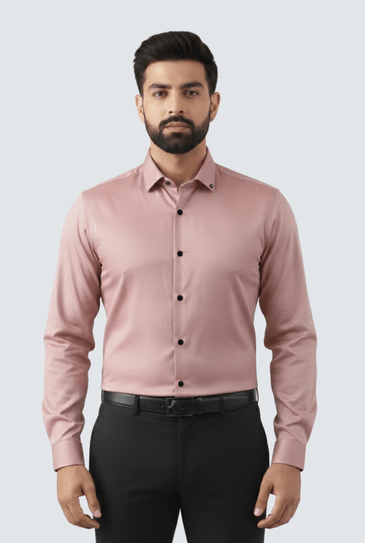 Men’s Satin Pink Shirt – Party & Formal Wear - KITES CLUB