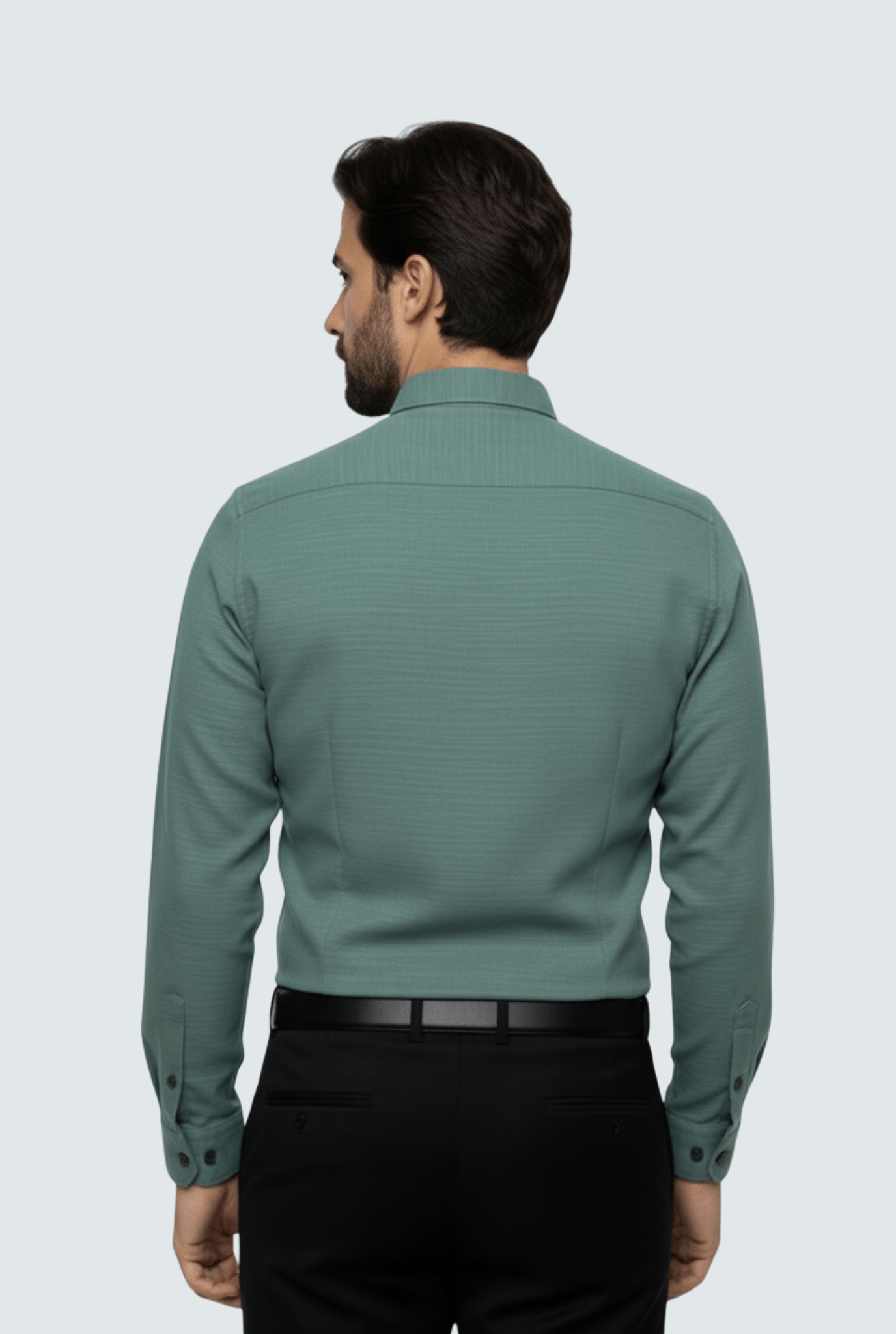 Mint Green Linen Shirt for Men – Premium Full Sleeve (1710) - KITES CLUB