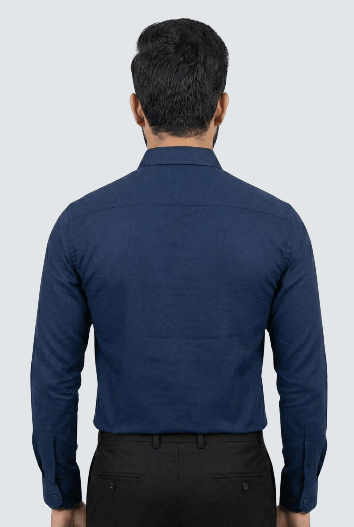 Navy Blue Cotton Shirt for Men – Slim Fit Stylish Wear - KITES CLUB