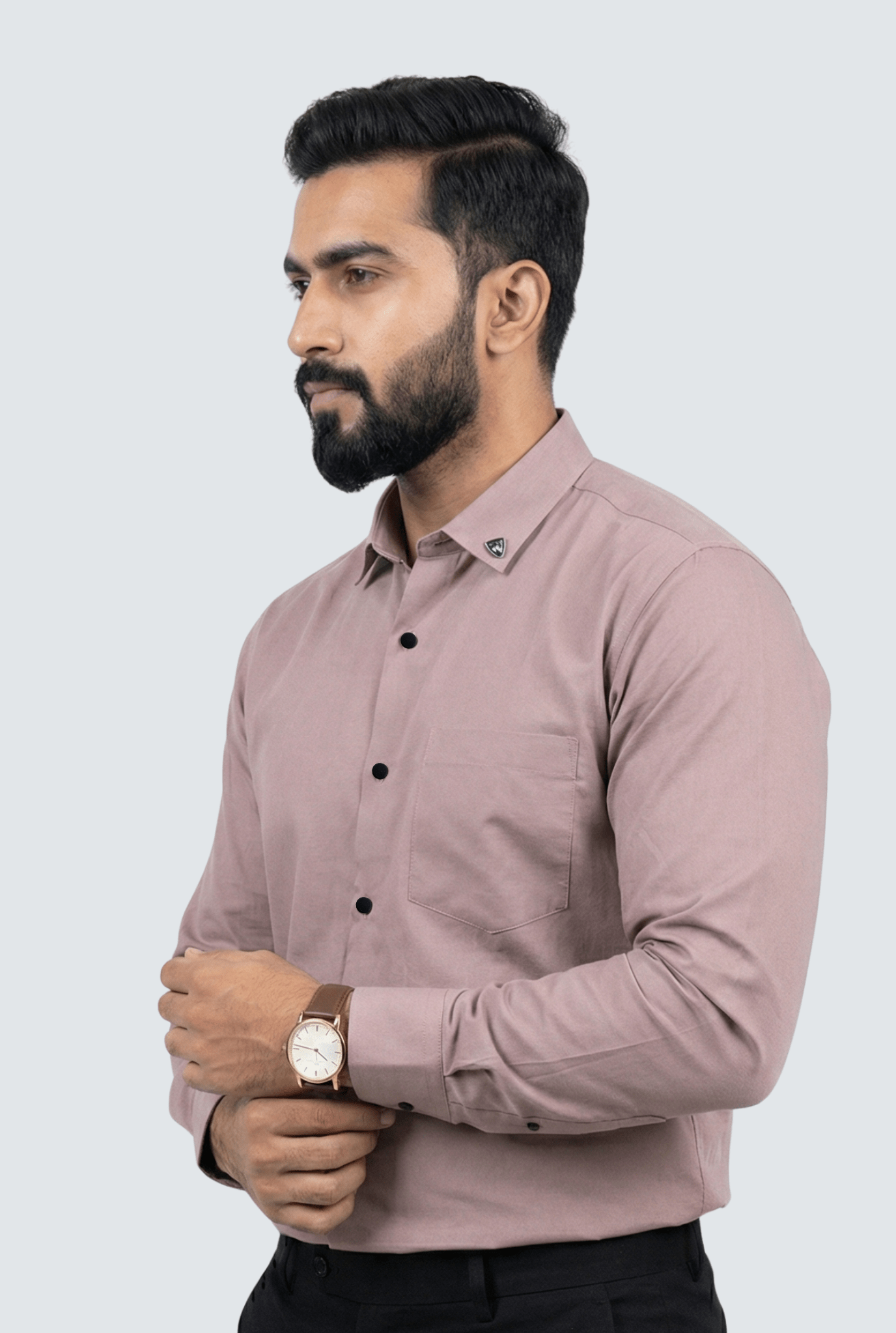 Pitch Cotton Shirt for Men – Slim Fit Stylish Wear - KITES CLUB