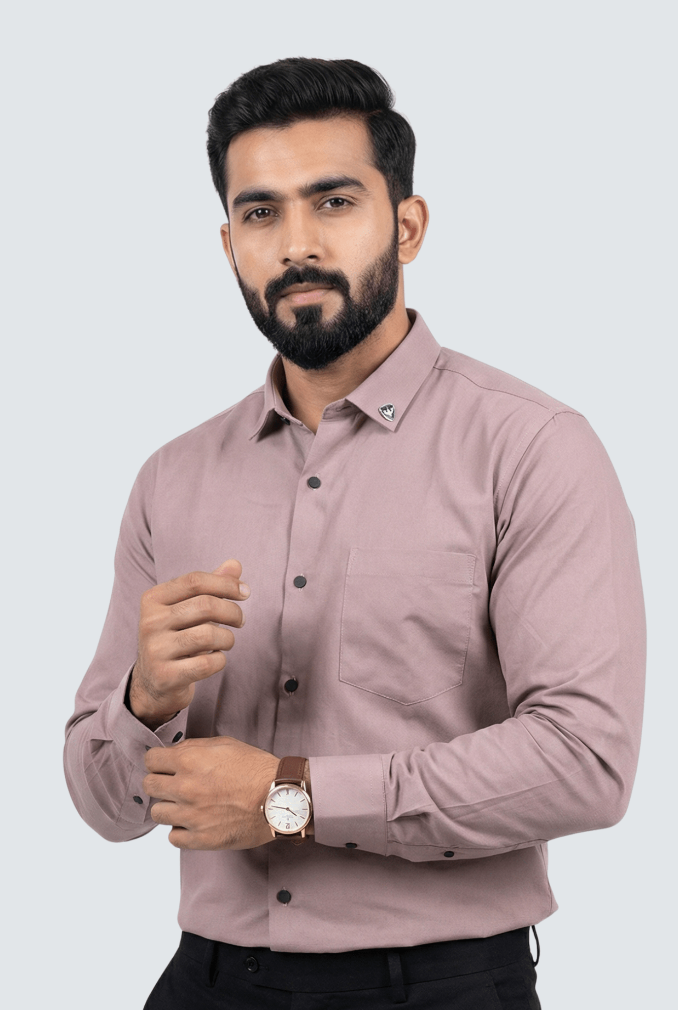 Pitch Cotton Shirt for Men – Slim Fit Stylish Wear - KITES CLUB