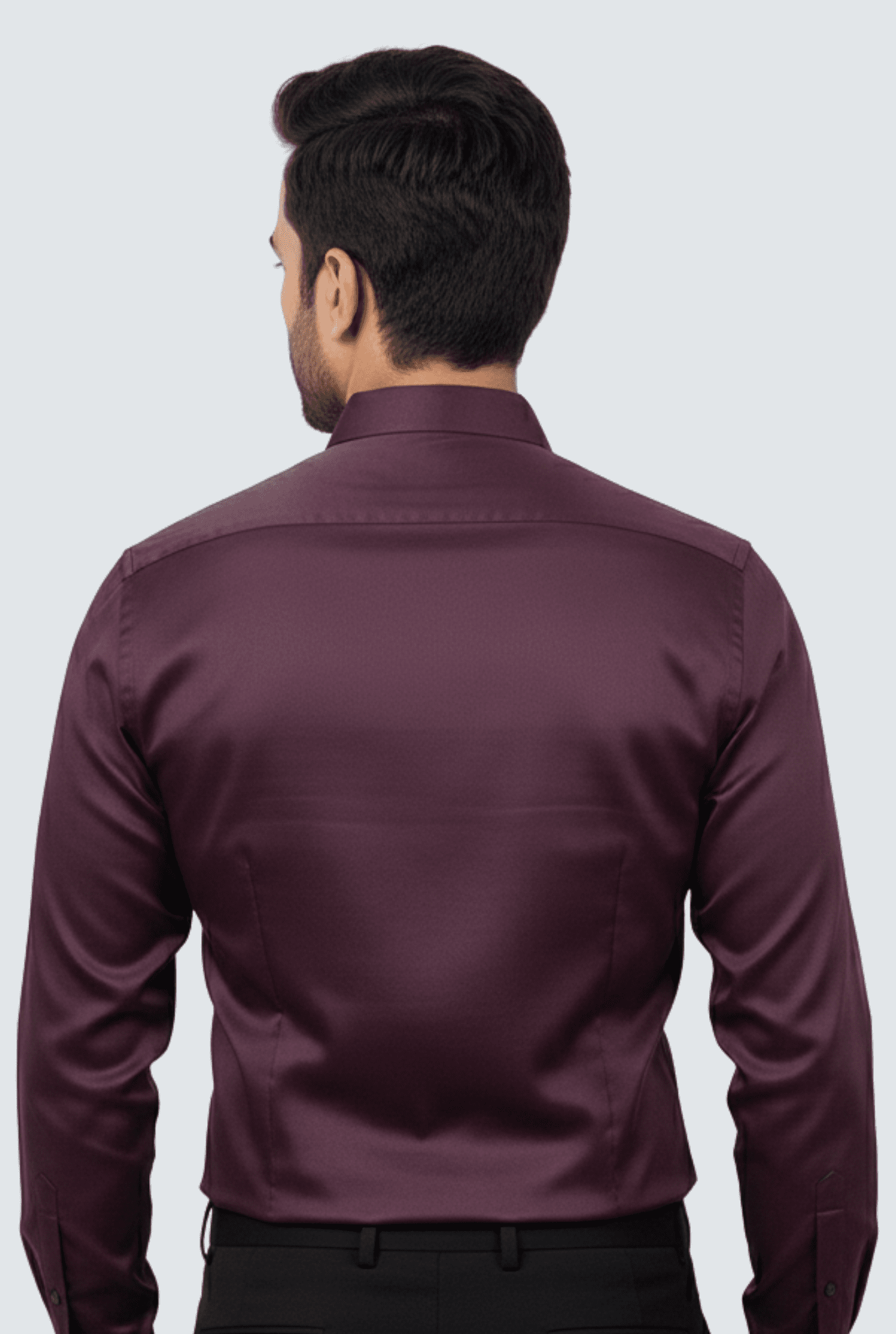 Purple Satin Shirt for Men – Premium Glossy Slim Fit - KITES CLUB