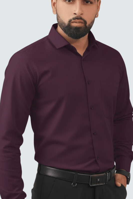Royal Purple Cotton Men's Shirt – Club Fit Edition A(1262) - KITES CLUB