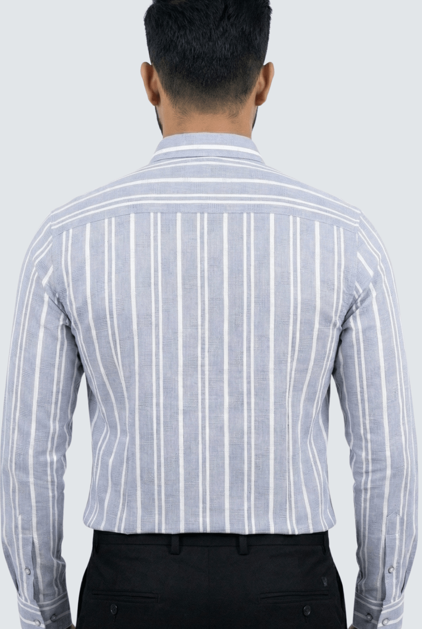Skyline Blue Dobby Stripe Shirt (1787) - KITES CLUB
