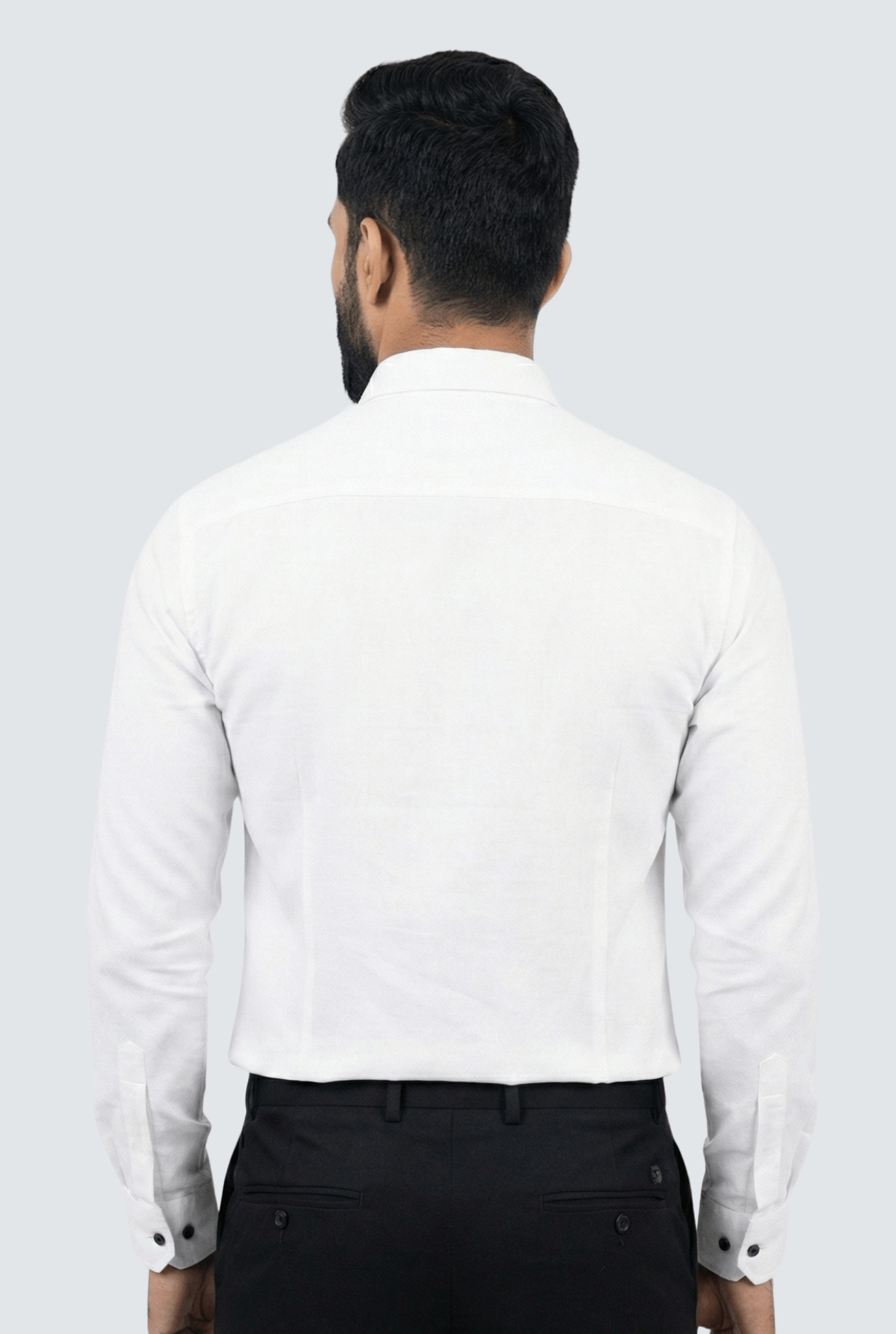 White Cotton Shirt for Men – Slim Fit Classic Wear - KITES CLUB
