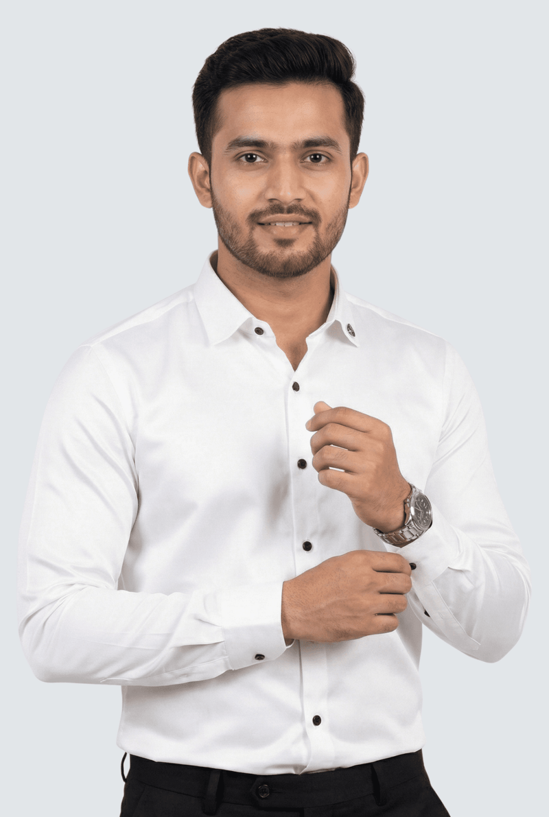 White Satin Shirt